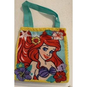 Disney Ariel Little Mermaid Terry Cloth Tote Purse Beach Bag Over Shoulder 2015